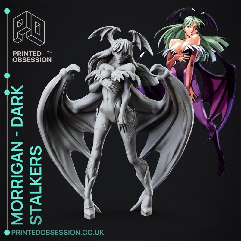 Morrigan - DarkStalkers - 30cm Model - Printed Obsession