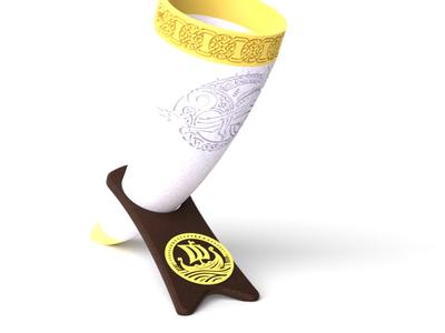 Wolf’s Viking Drinking Horn 