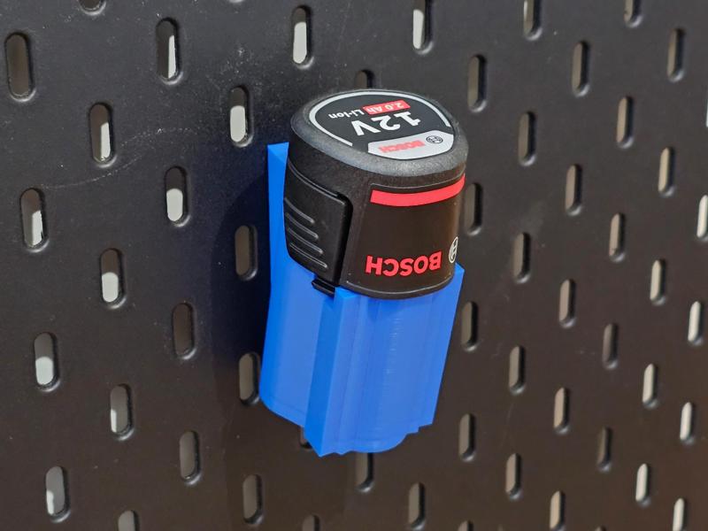 Bosch 12V Battery Holder ✕ IKEA Skadis (Single)