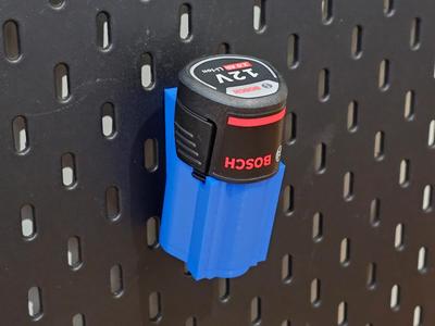 Bosch 12V Battery Holder ✕ IKEA Skadis (Single)