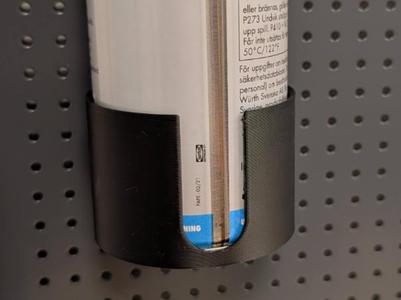 Peg Board Spray Can Holder