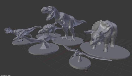 Dinosaurs for your tabletop game