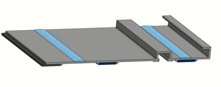 Generic track/plunge saw guide rail CAD model (For Parkside and alike)