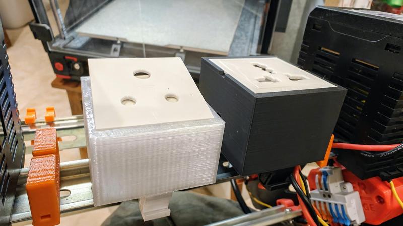 Anchor Roma 6A universal socket box for DIN rail mount