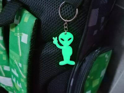 Alien keychain