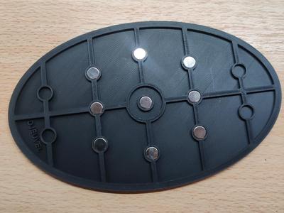 170mm oval base with 8x2 magnet holes