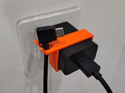 Charging head and data cable clip (for moto g75, 28mm*42mm)