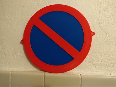 No standing sign