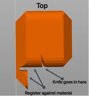 Edge Band Trimming Guide for 1/2" (12.5 mm) material