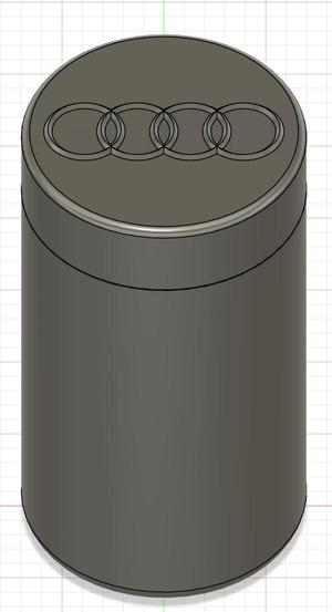 Audi Dose mit Deckel