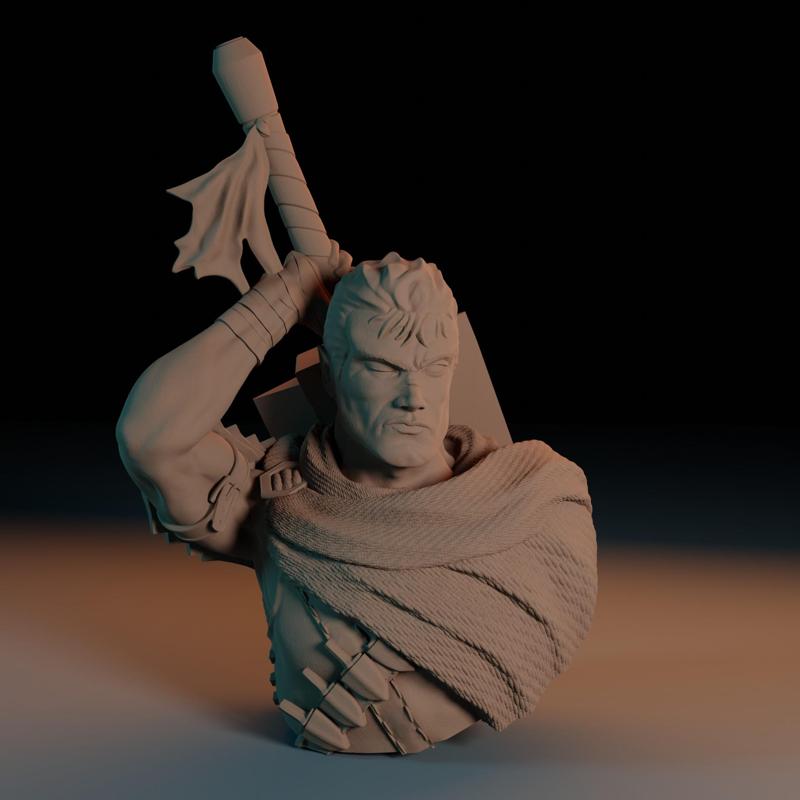 Guts, the Black swordsman / Berserk / bust