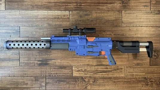 Nerf A300 WorkerMod stock greeblies