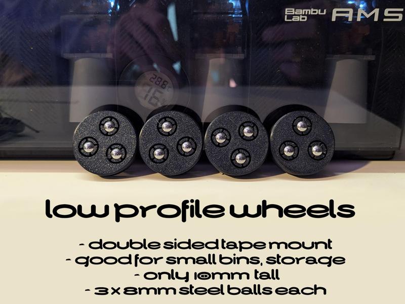 Low Profile Multi-Directional Wheel (Slider)