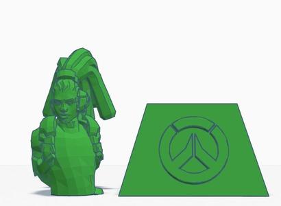 Lucio bust and stand - Overwatch (REMIX)