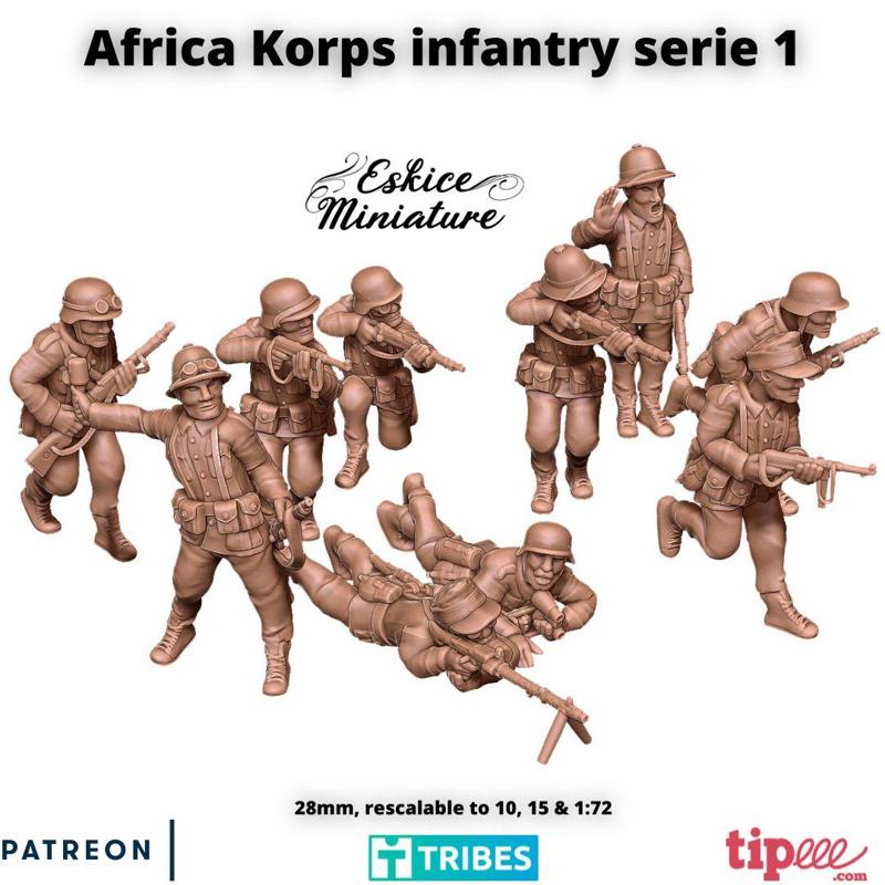 Africa Korps infantry serie 1 - 28mm