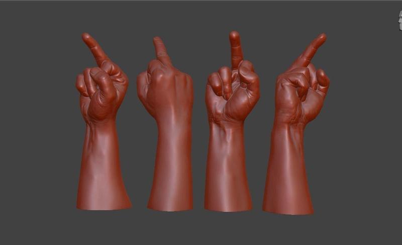 hand middle finger