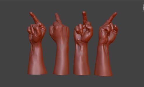 hand middle finger