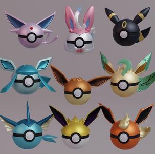 Pokemon Eeveelutions Pokeball
