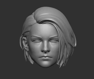 Jill Valentine - Headsculpt for Action Figures