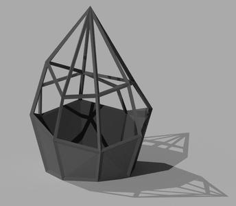 Wireframe planter
