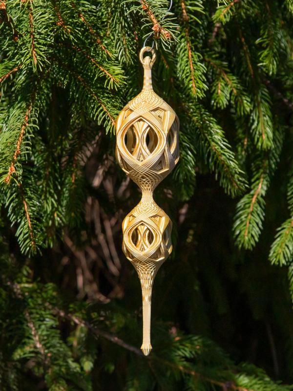 Open Lattice Flare Chritmas Finial 2024
