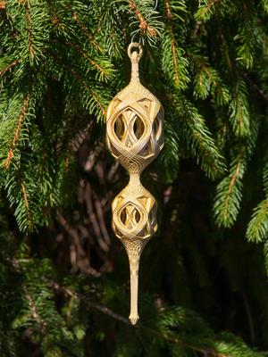 Open Lattice Flare Chritmas Finial 2024