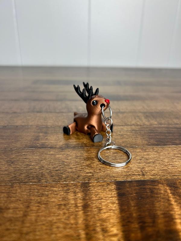 Reindeer Fidget Keychain