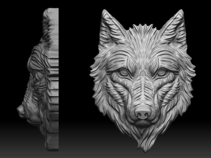 Wolf is not angry pendant Mikimoto
