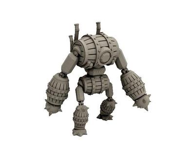 Barrel Golem (18mm scale)
