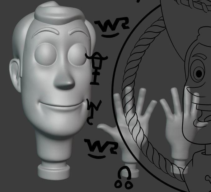 collection series Sheriff Pride doll parts head and hands