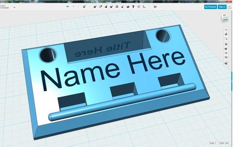 Name Plate, Cell phone and pen holder