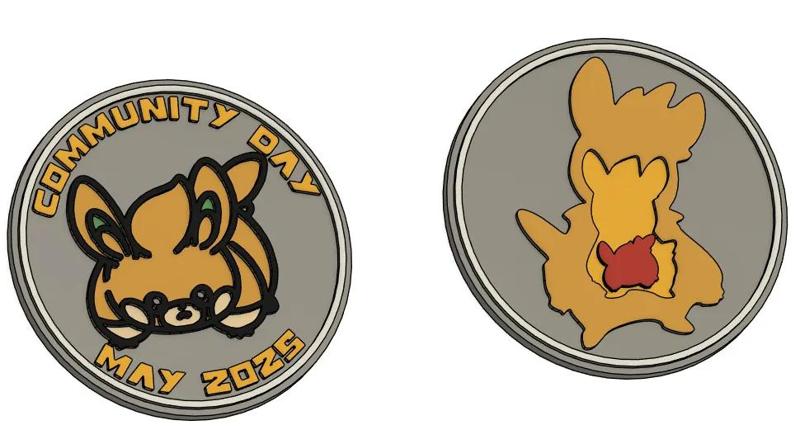 Pokemon Go Community Day #102 coin - Pawmi   