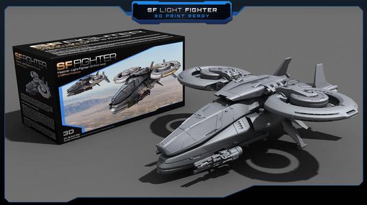 SF Light Fighter -  3D print model