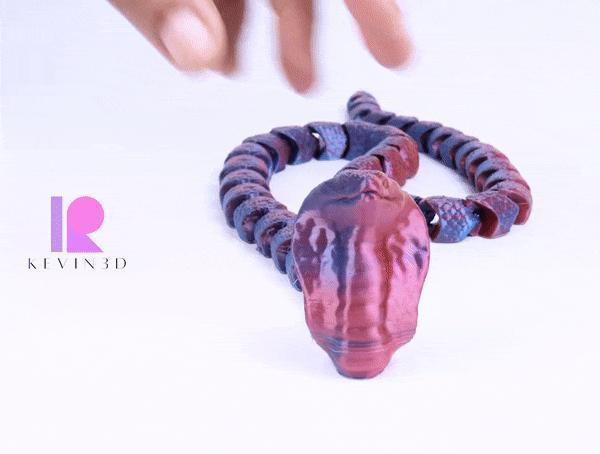 ARTICULATED COBRA SNAKE FLEXI PET PRINT-IN-PLACE