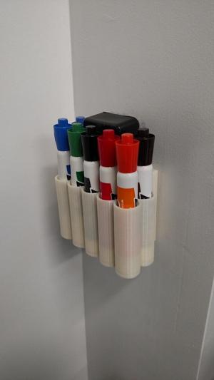 Dry Erase Marker and Eraser Holder for Whiteboard