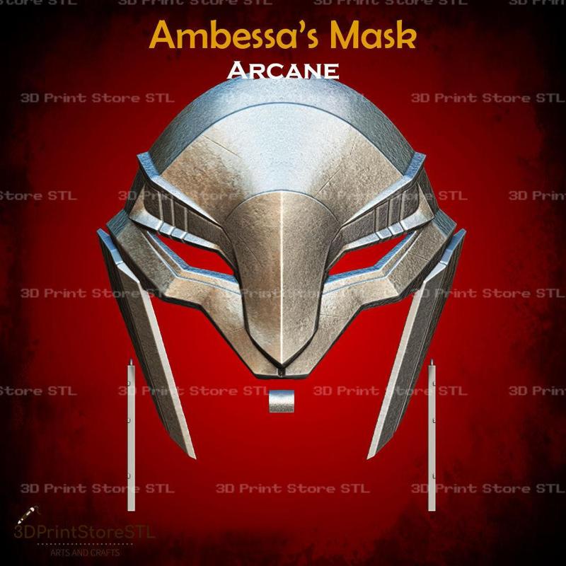 Ambessa Mask Cosplay Arcane - STL File
