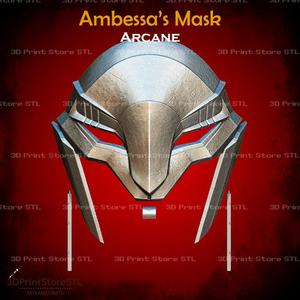 Ambessa Mask Cosplay Arcane - STL File