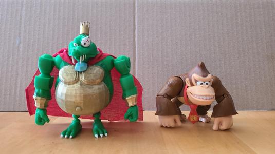 King k rool action figure.  the king is fat😄