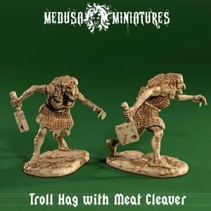 Troll Hag with Meat Cleaver - Monstrous Kitchen Horror