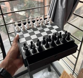 Classic Chessboard with Drawers