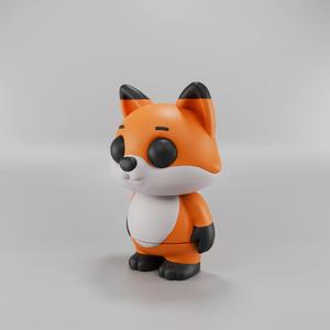 Flexy Fox Figurine + Keychain