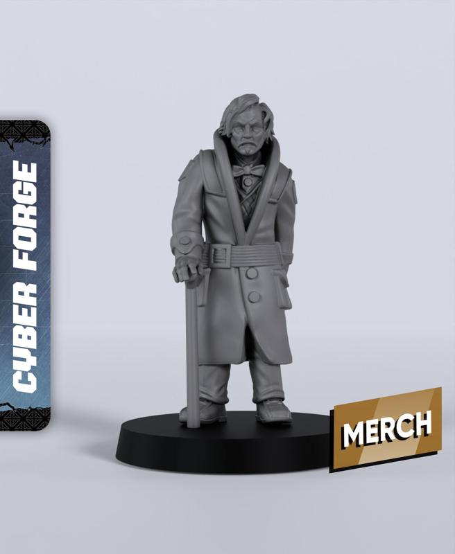 Commisioner Olmos - With Free Cyberpunk Warhammer - 40k Sci-Fi Gift Ideas for RPG and Wargamers
