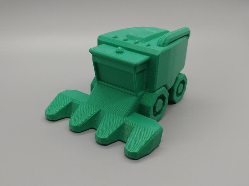 Low Poly Corn Combine Harvester