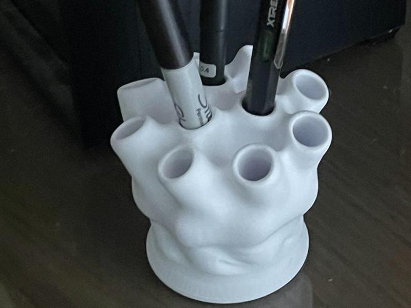 Coral Inspired Organic Form Pen Holder