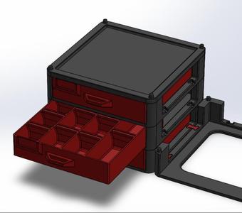 Stackable drawer/organizer for screws/tools/parts