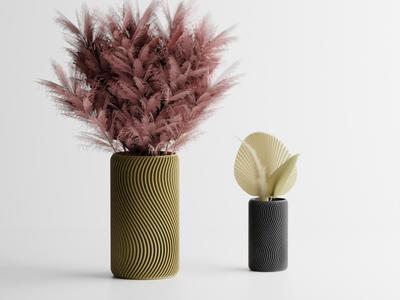 Rippled Plant Pot planter 2