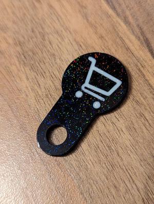 Shopping Cart Release Coin Keychain EU