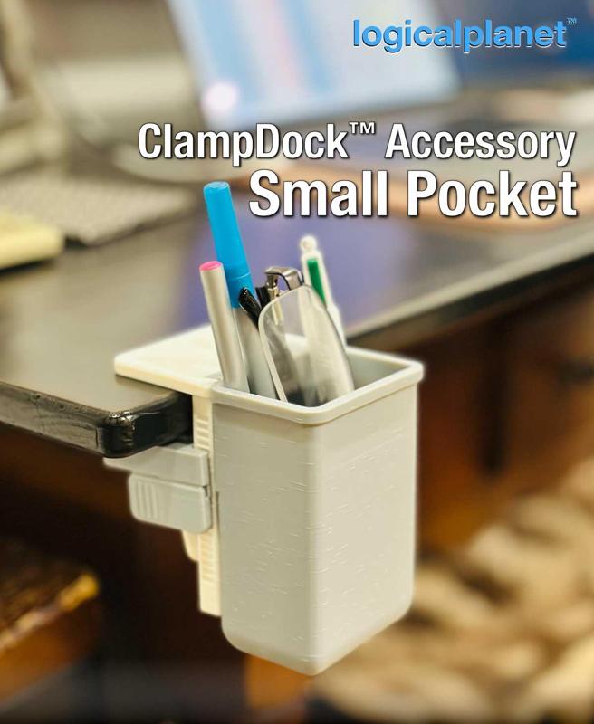 ClampDock Accessory - Pocket 60Wx40Dx100H (for pens, glasses, remote, etc)