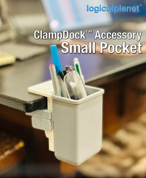 ClampDock Accessory - Pocket 60Wx40Dx100H (for pens, glasses, remote, etc)