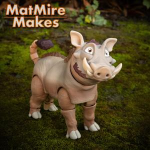 Warthog, Articulated fidget figure, 3mf included